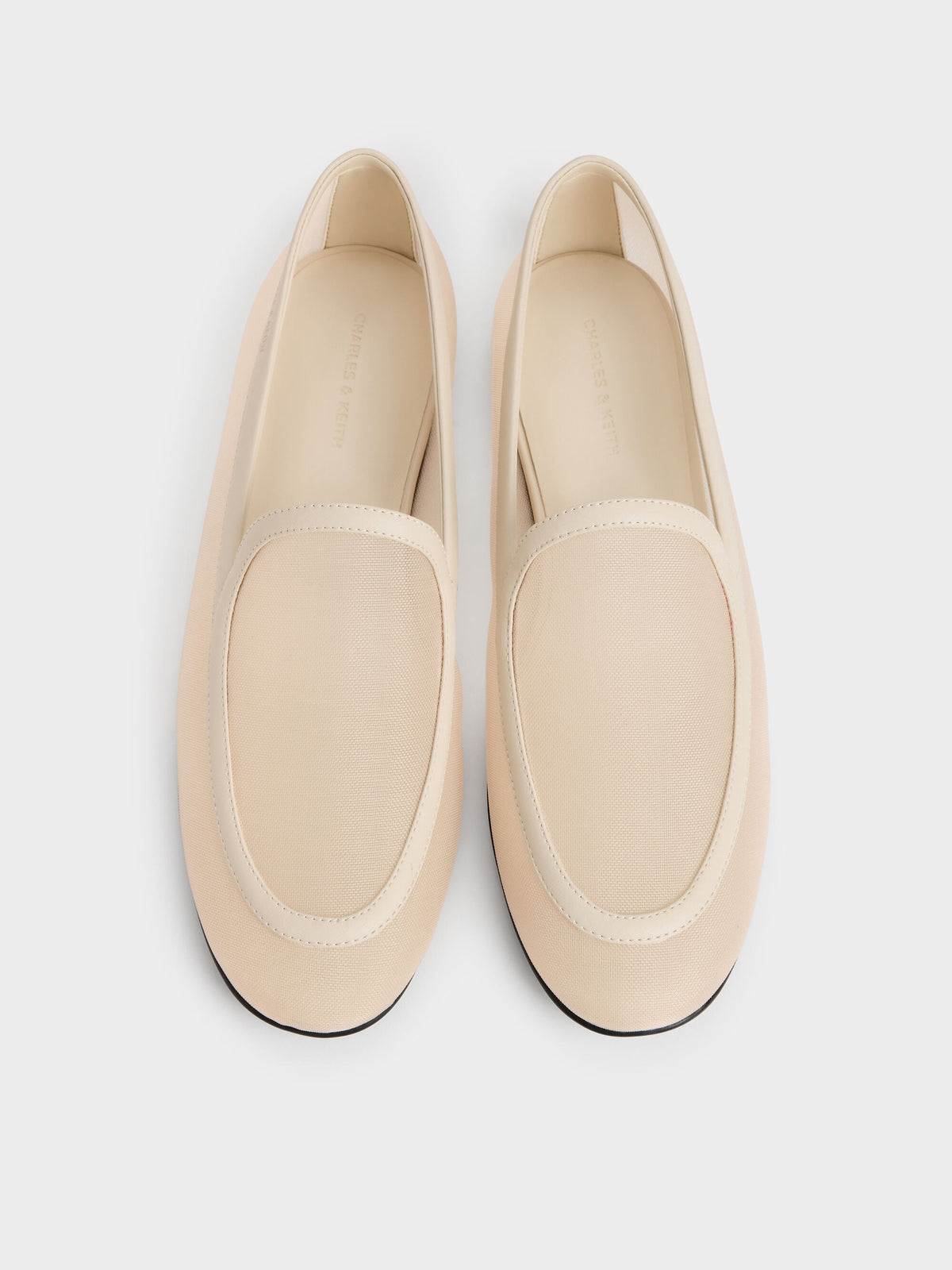 CHARLES & KEITH Latest / Mackie Mesh Loafers - Beige
