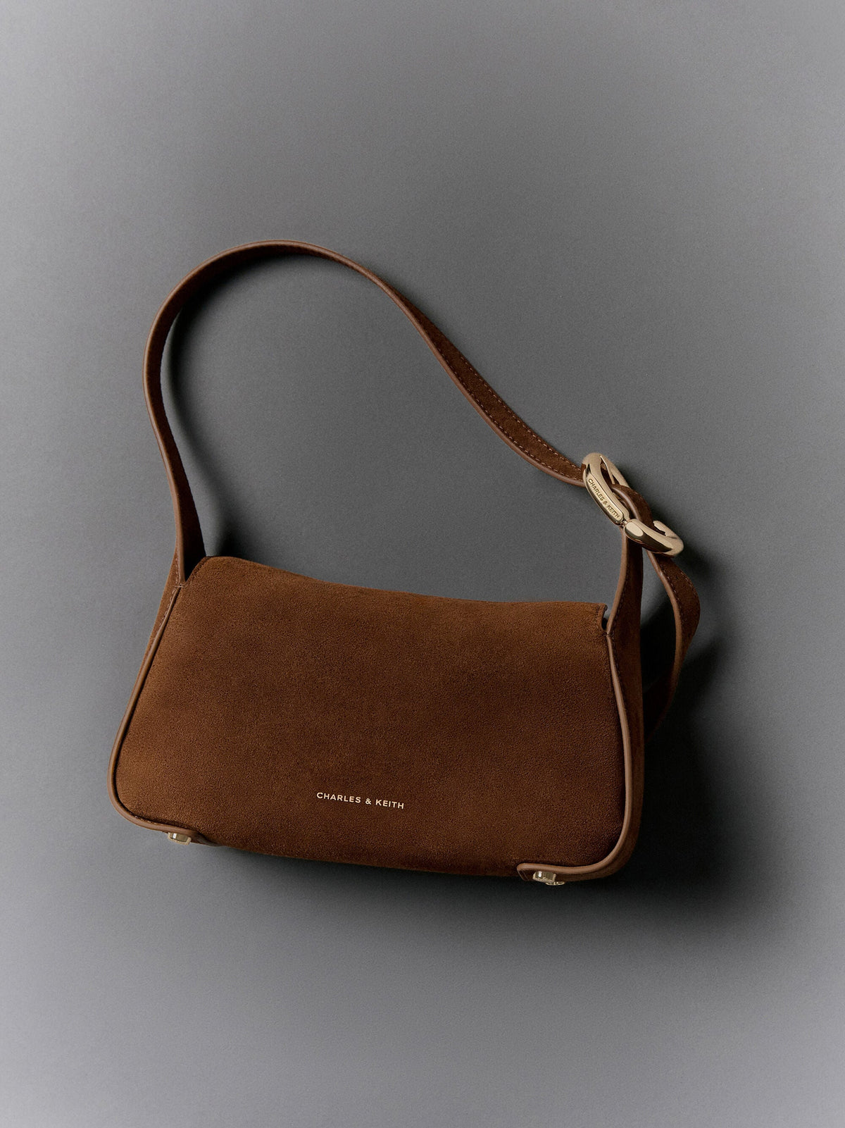 CHARLES & KEITH Great Value / Aislin Shoulder Bag - Pecan Brown