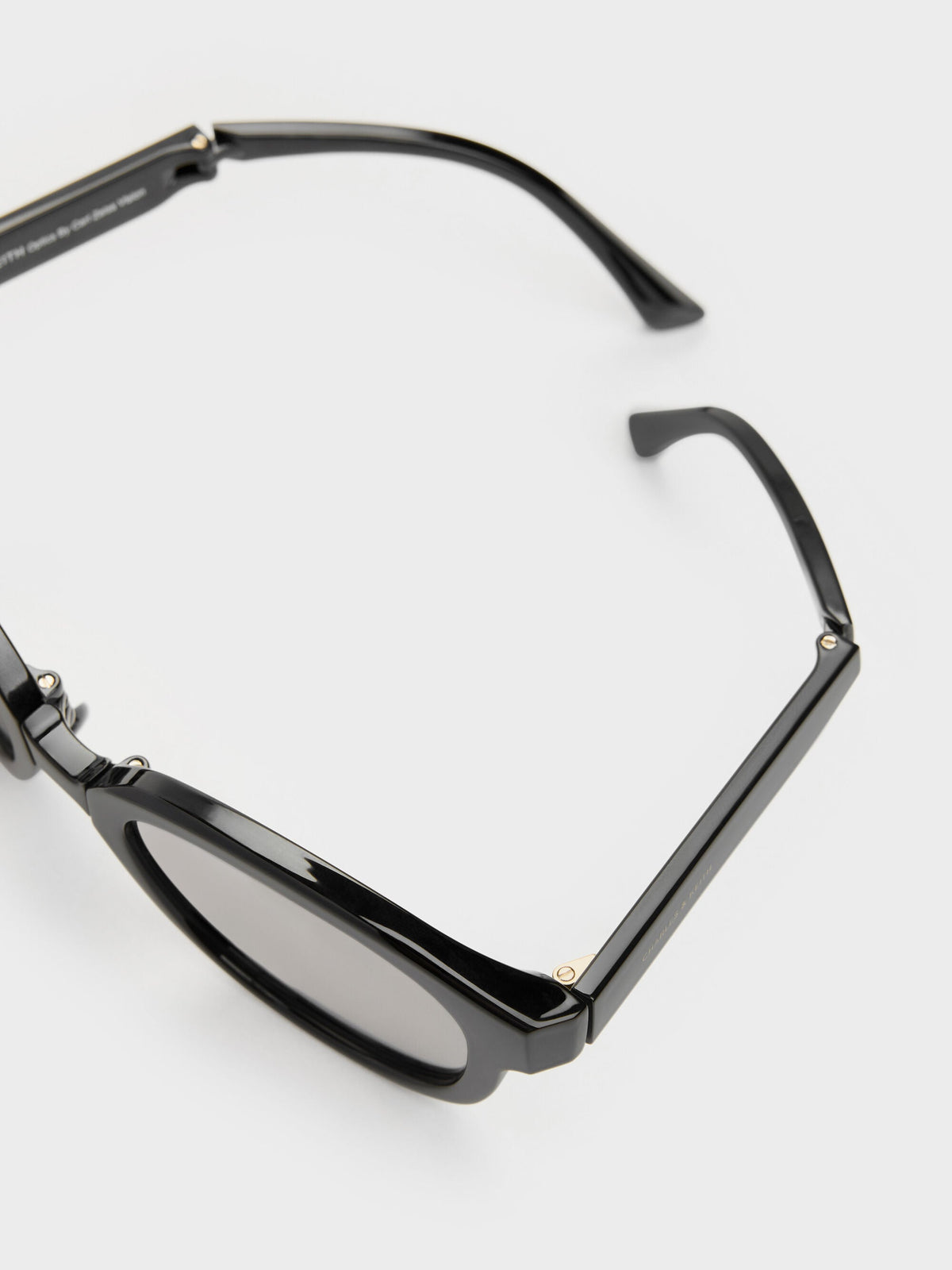 CHARLES & KEITH Classic / Brea Round Sunglasses - Black