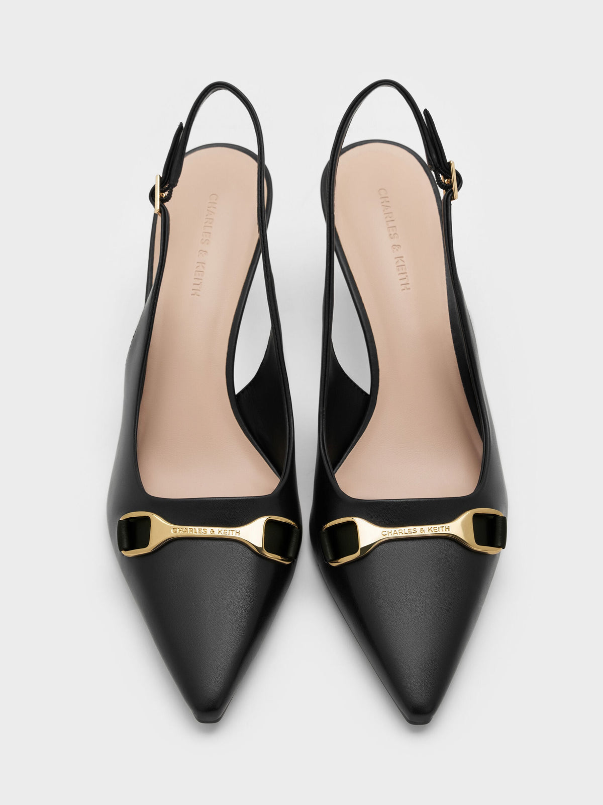 CHARLES & KEITH New / Leslie Slingback Pumps - Black