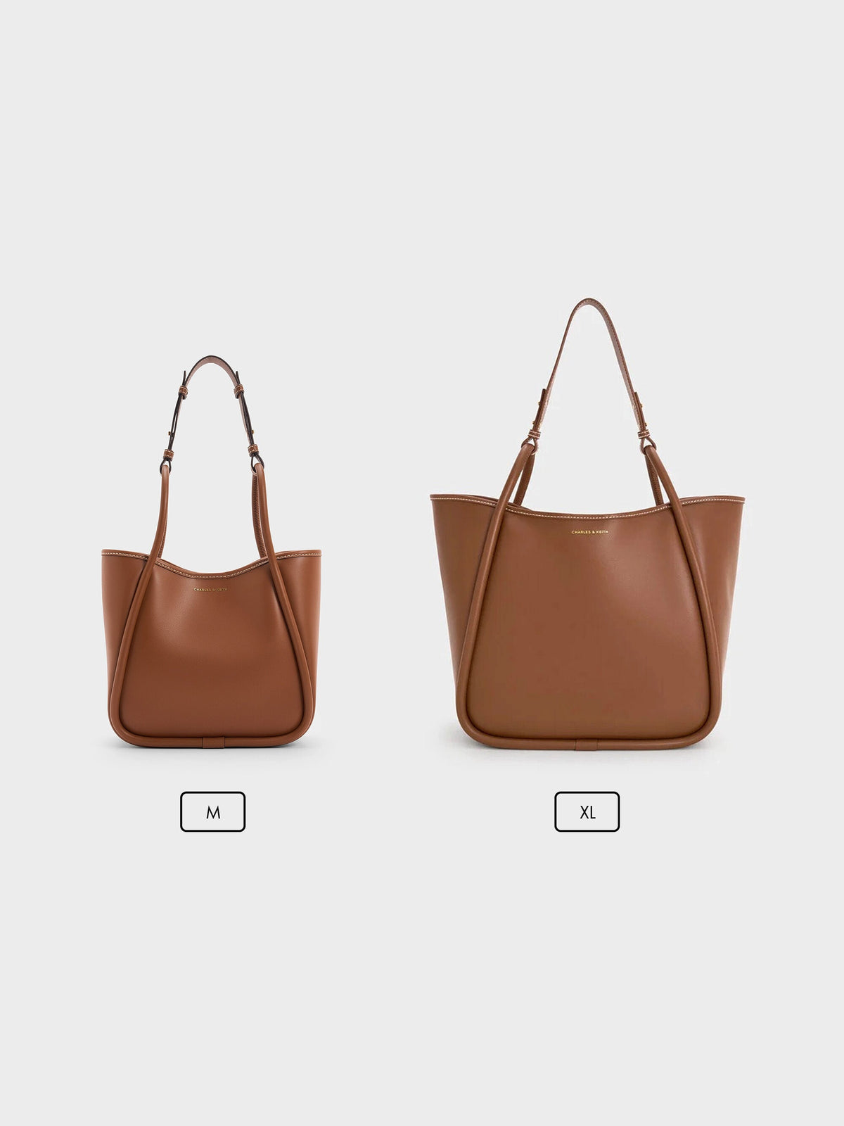 CHARLES & KEITH Best Price / Mini Lyla Tubular Tote Bag - Chocolate