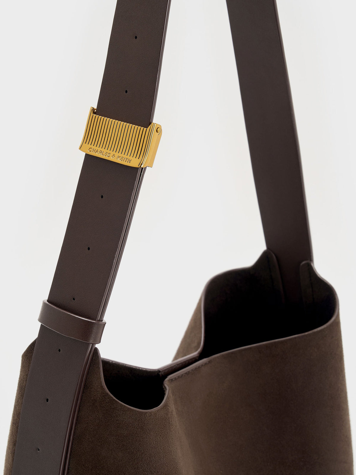 CHARLES & KEITH Premium / Edna Tote Bag - Espresso Brown