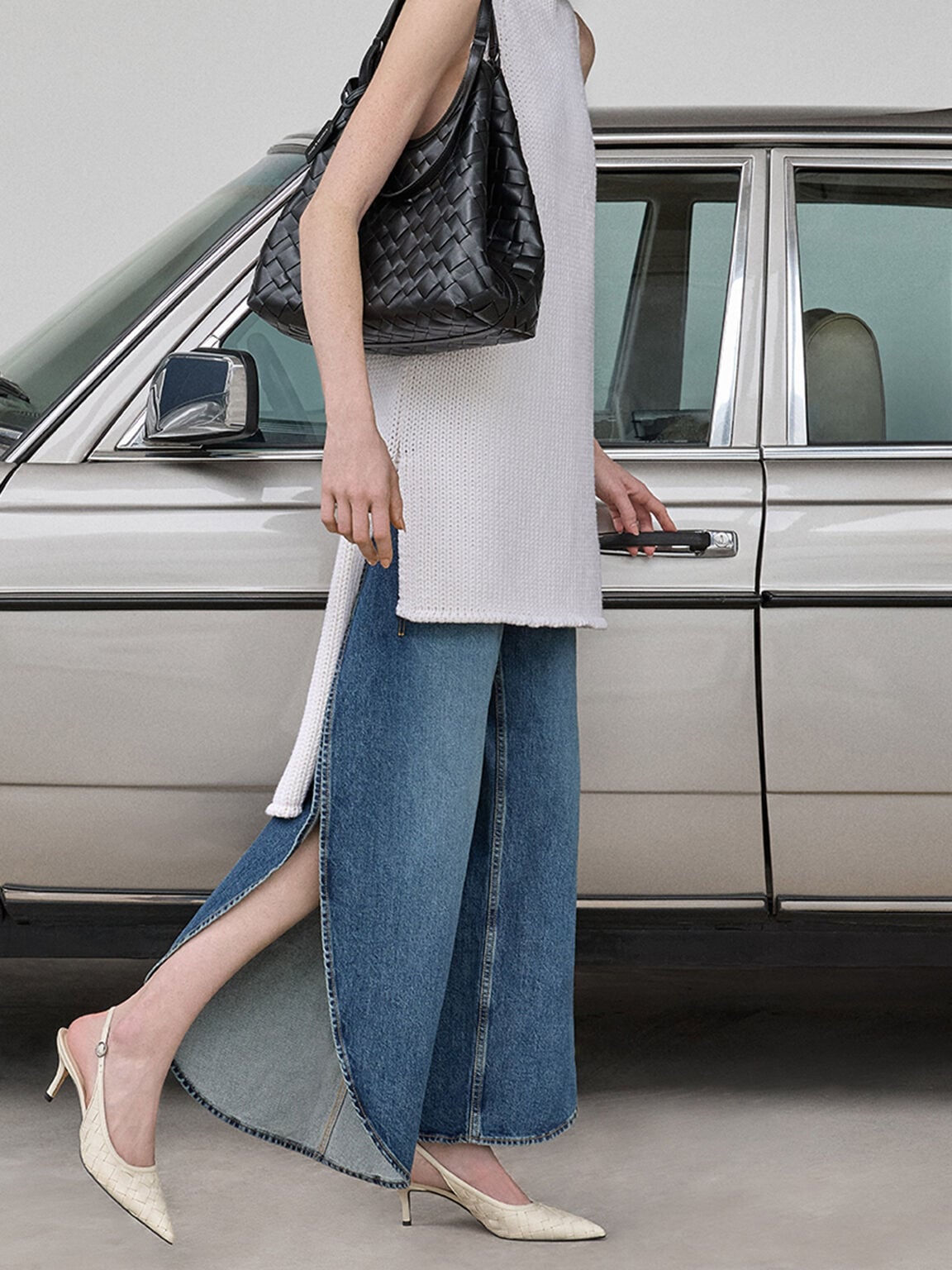 CHARLES & KEITH Exclusive / Ivette Woven Tote Bag - Noir