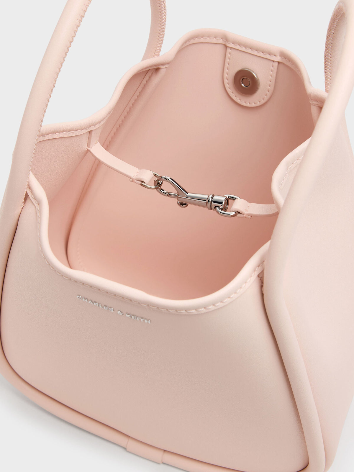 CHARLES & KEITH Featured / Mini Lyla Tubular Tote Bag - Soft Pink