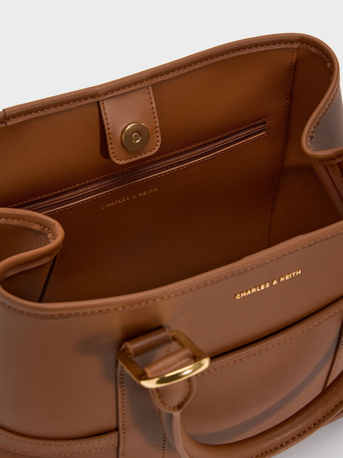 CHARLES & KEITH Sale / Scottie Tote Bag - Chocolate