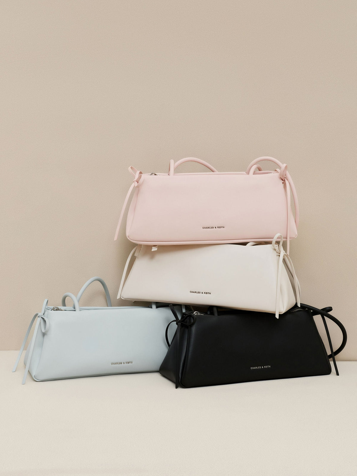 CHARLES & KEITH Trending / Hazel Bow Shoulder Bag - Noir