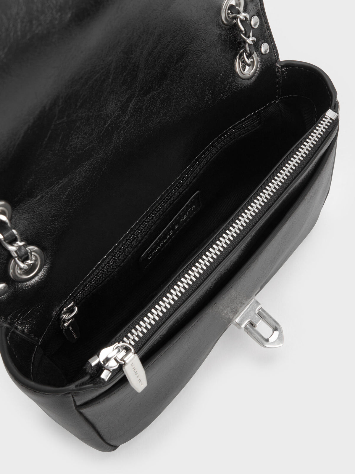 CHARLES & KEITH Exclusive / Arwen Studded Shoulder Bag - Noir