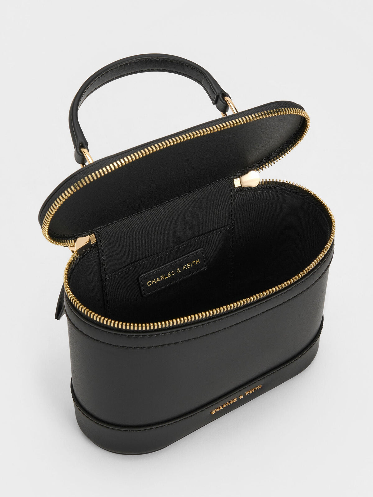 CHARLES & KEITH Smart Buy / Enola Top Handle Vanity Bag - Black