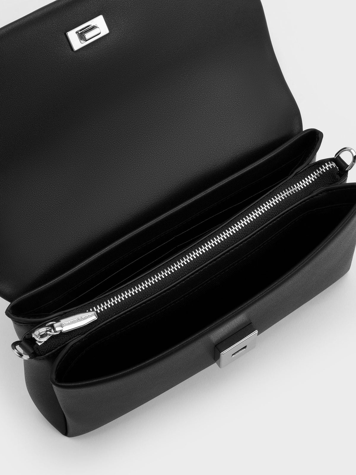 CHARLES & KEITH Discount / Hazel Bow Wallet On Chain - Noir