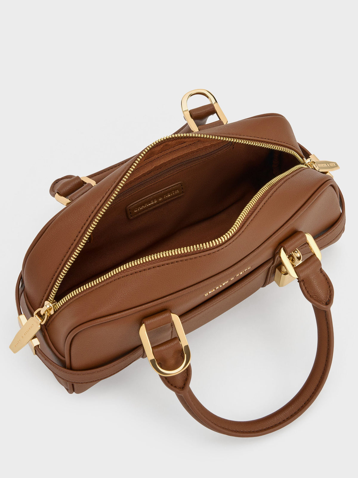 CHARLES & KEITH Customer Favorite / Scottie Bowling Bag - Chocolate