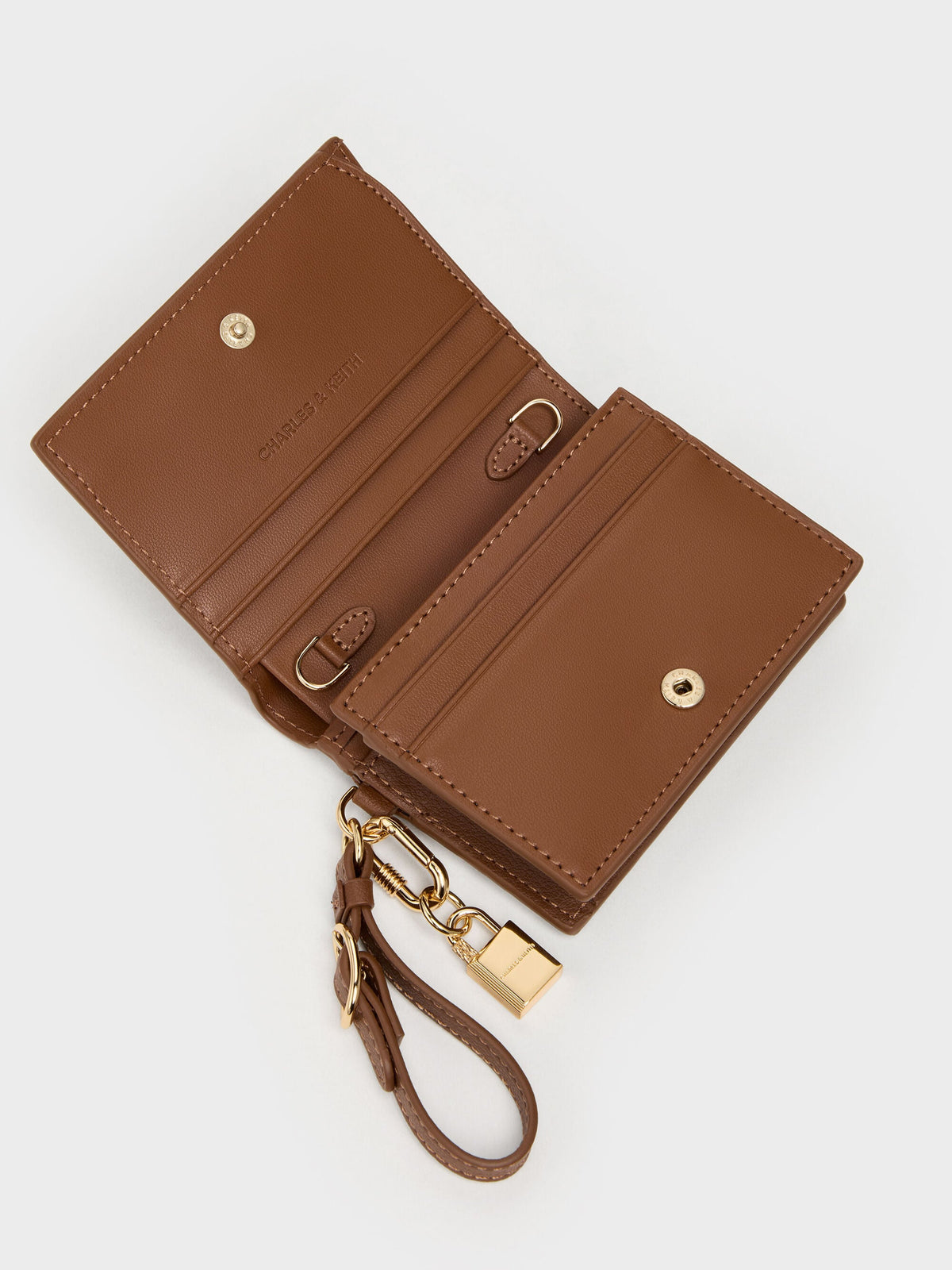 CHARLES & KEITH Value / Scottie Small Wallet - Chocolate