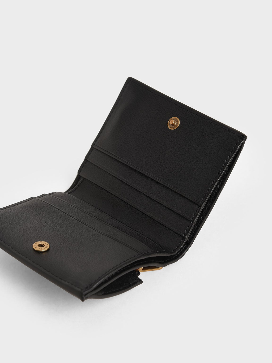 CHARLES & KEITH Customer Favorite / Daisy Bi-Fold Small Wallet - Black