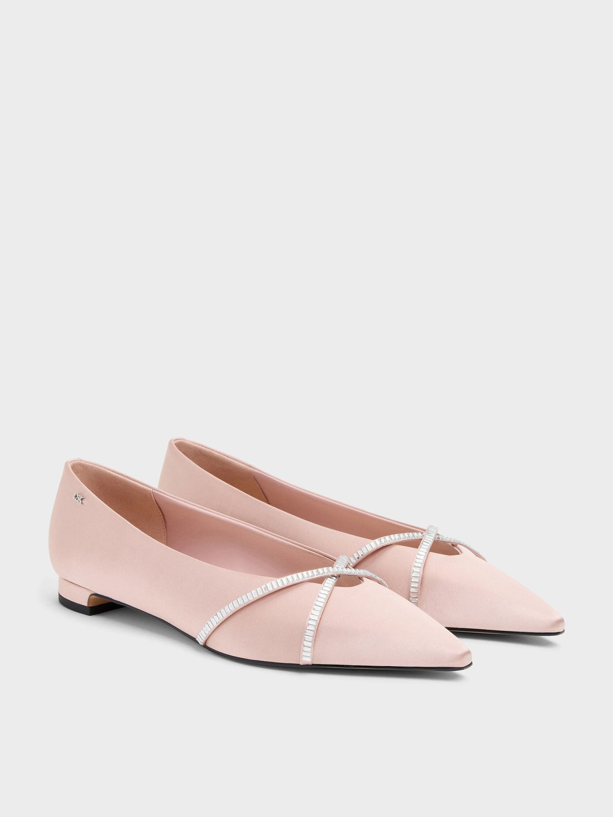 CHARLES & KEITH Discount / Gem Crossover Ballet Flats - Pink