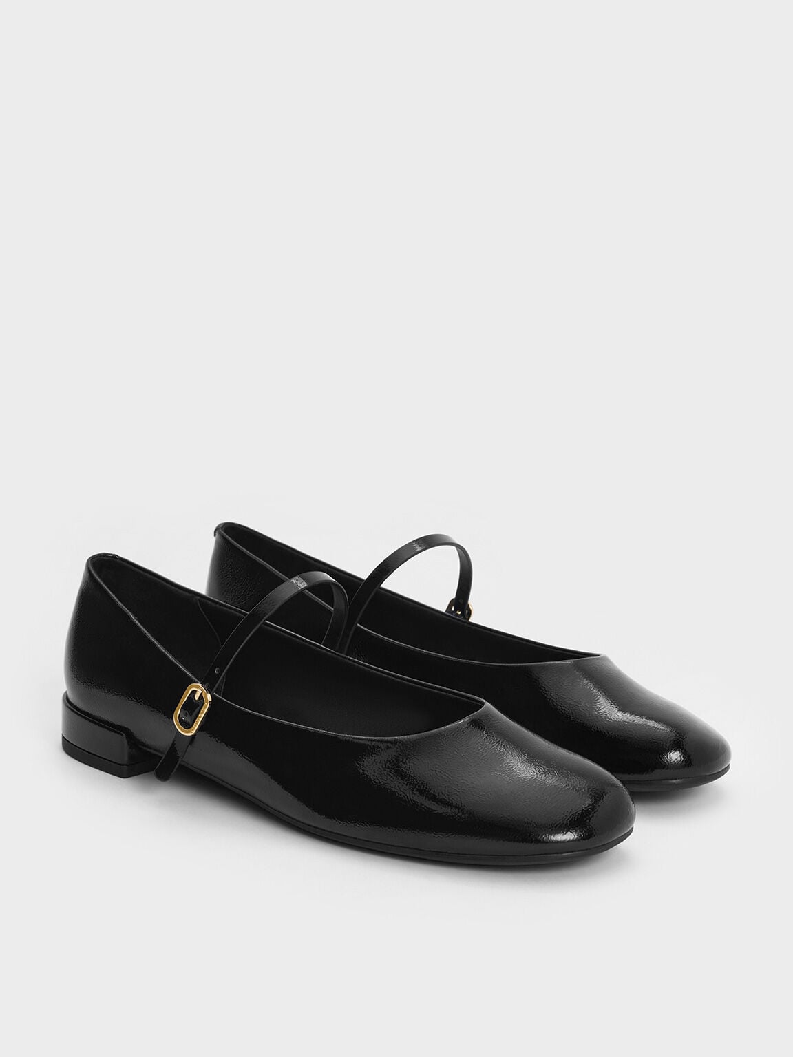 CHARLES & KEITH Discount / Gertrude Patent Mary Janes - Black Patent
