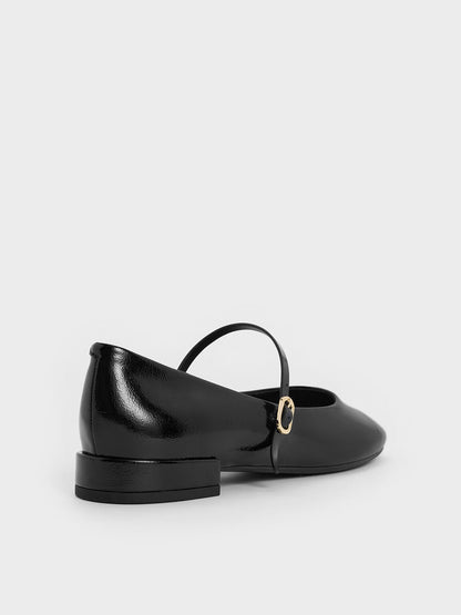 CHARLES & KEITH Discount / Gertrude Patent Mary Janes - Black Patent