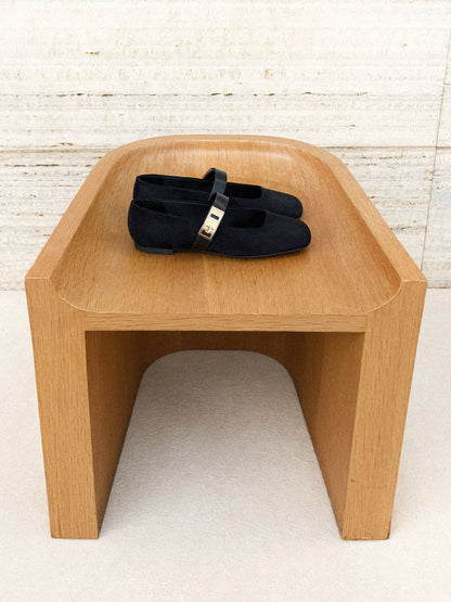 CHARLES & KEITH Latest / Lando Faux Suede Mary Jane Flats - Black2
