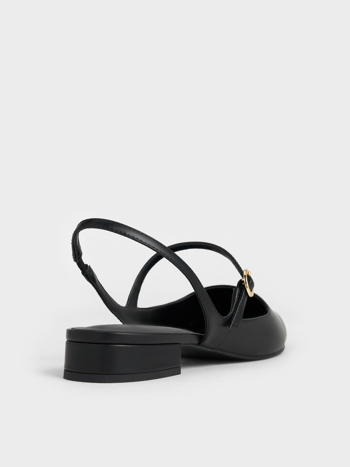 CHARLES & KEITH Quality / Roxane Slingback Mary Jane Flats - Black