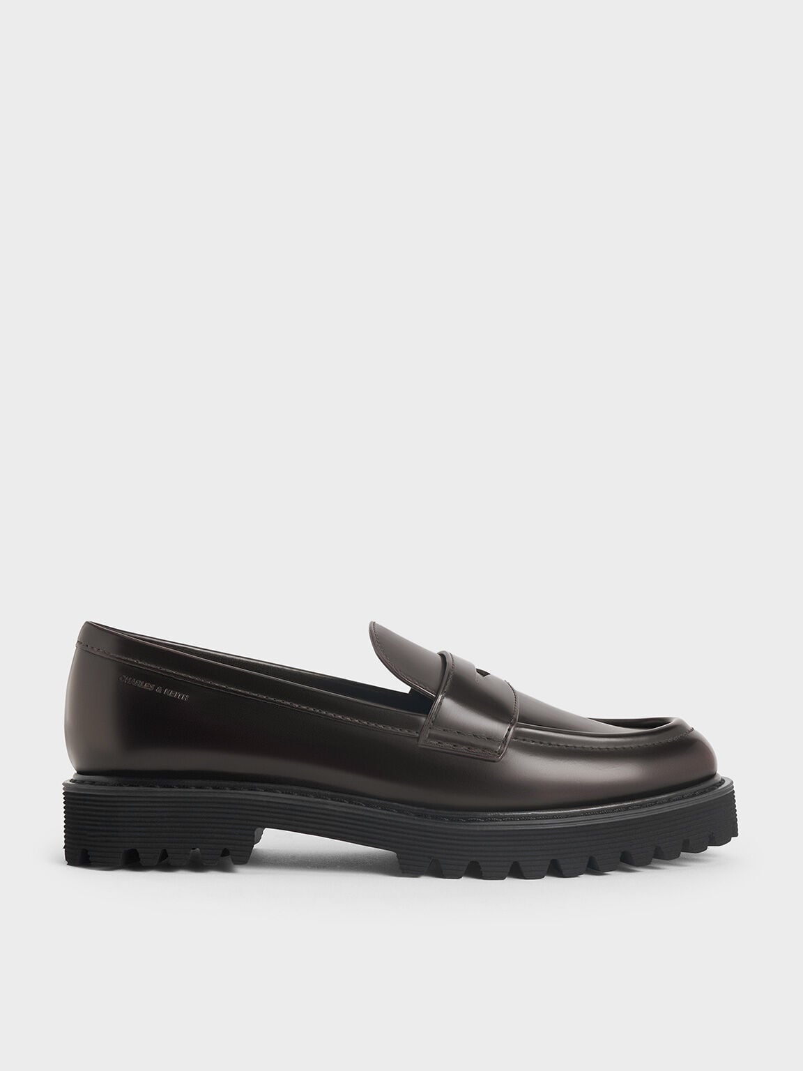CHARLES & KEITH New / Kaiya Penny Loafers - Dark Brown