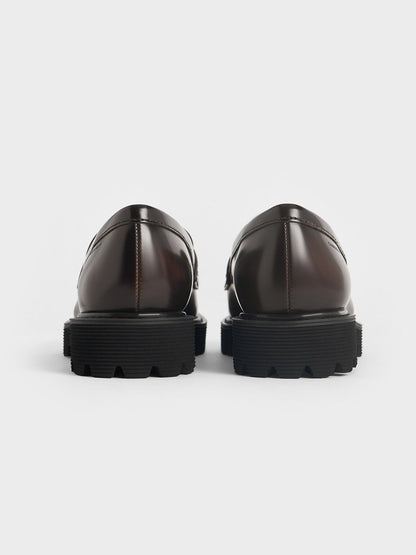 CHARLES & KEITH New / Kaiya Penny Loafers - Dark Brown