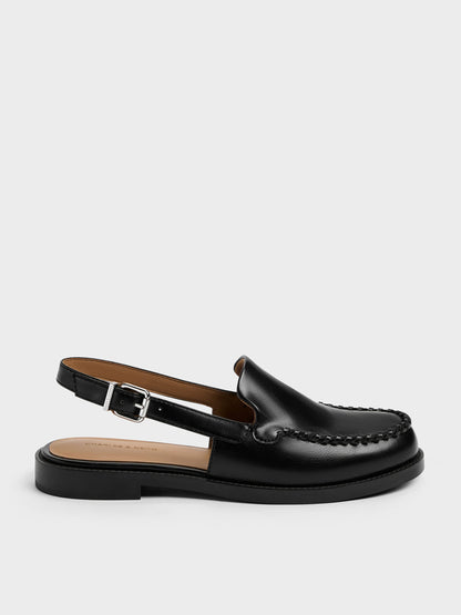 CHARLES & KEITH Best Price / Gale Slingback Loafers - Black