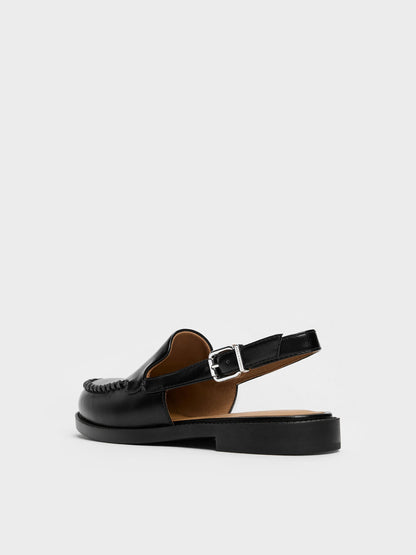 CHARLES & KEITH Best Price / Gale Slingback Loafers - Black