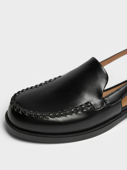 CHARLES & KEITH Best Price / Gale Slingback Loafers - Black