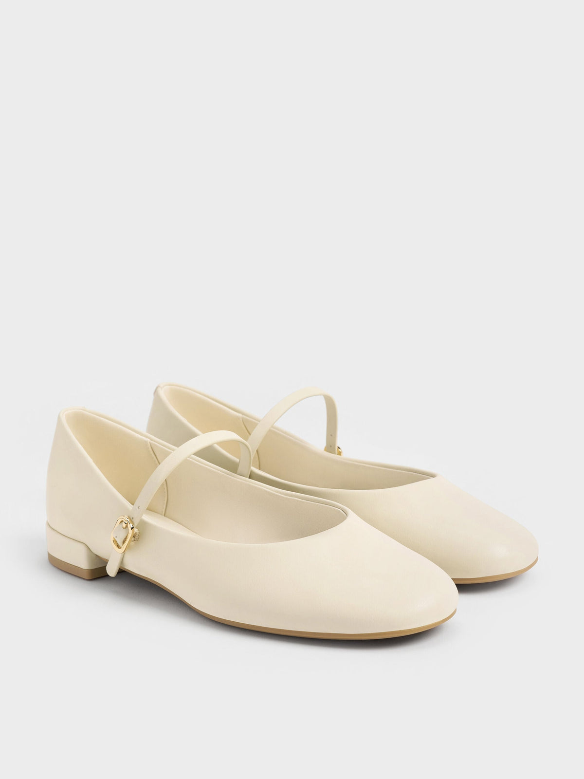 CHARLES & KEITH Latest / Gertrude Mary Janes - Chalk
