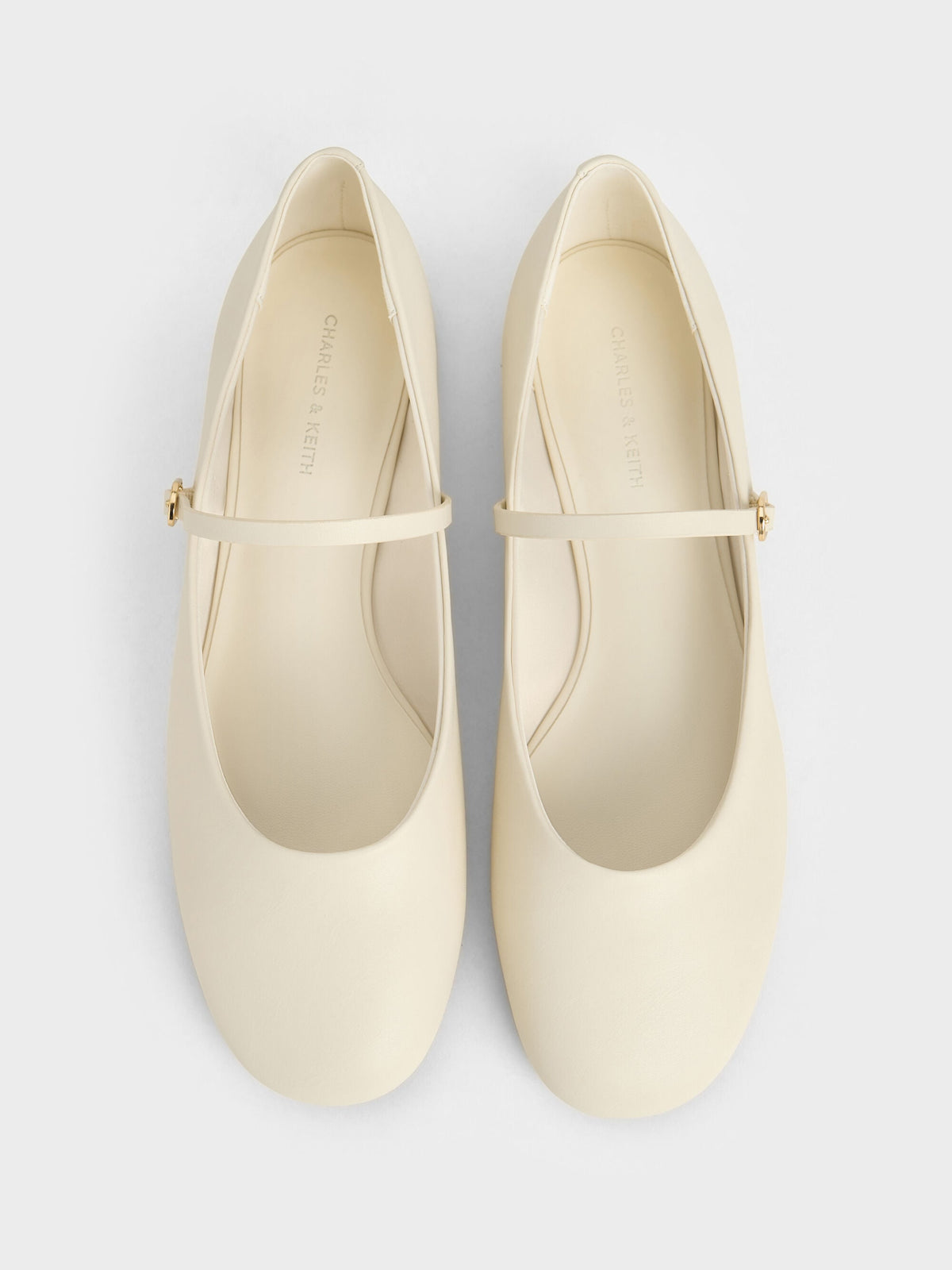 CHARLES & KEITH Latest / Gertrude Mary Janes - Chalk