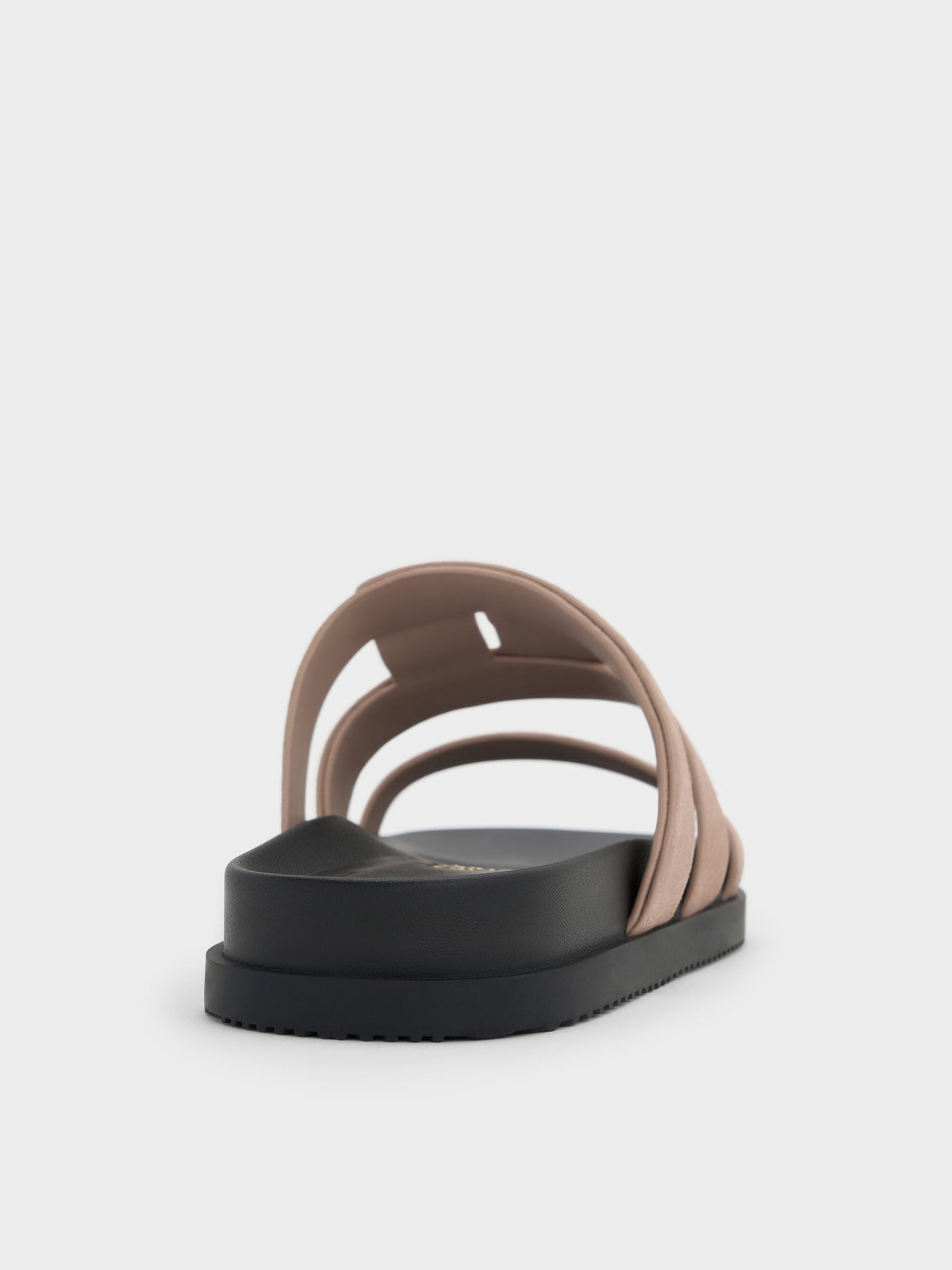 CHARLES & KEITH Customer Favorite / Petina Suede Flatform Sandals - Taupe