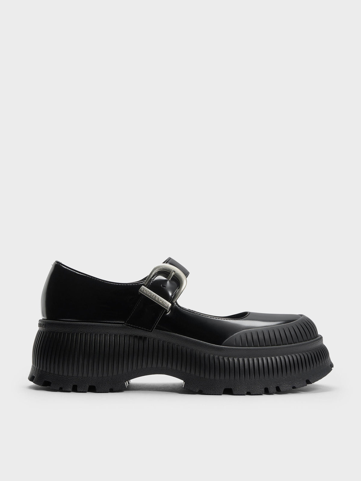 CHARLES & KEITH Classic / Darra Platform Mary Janes - Black Box