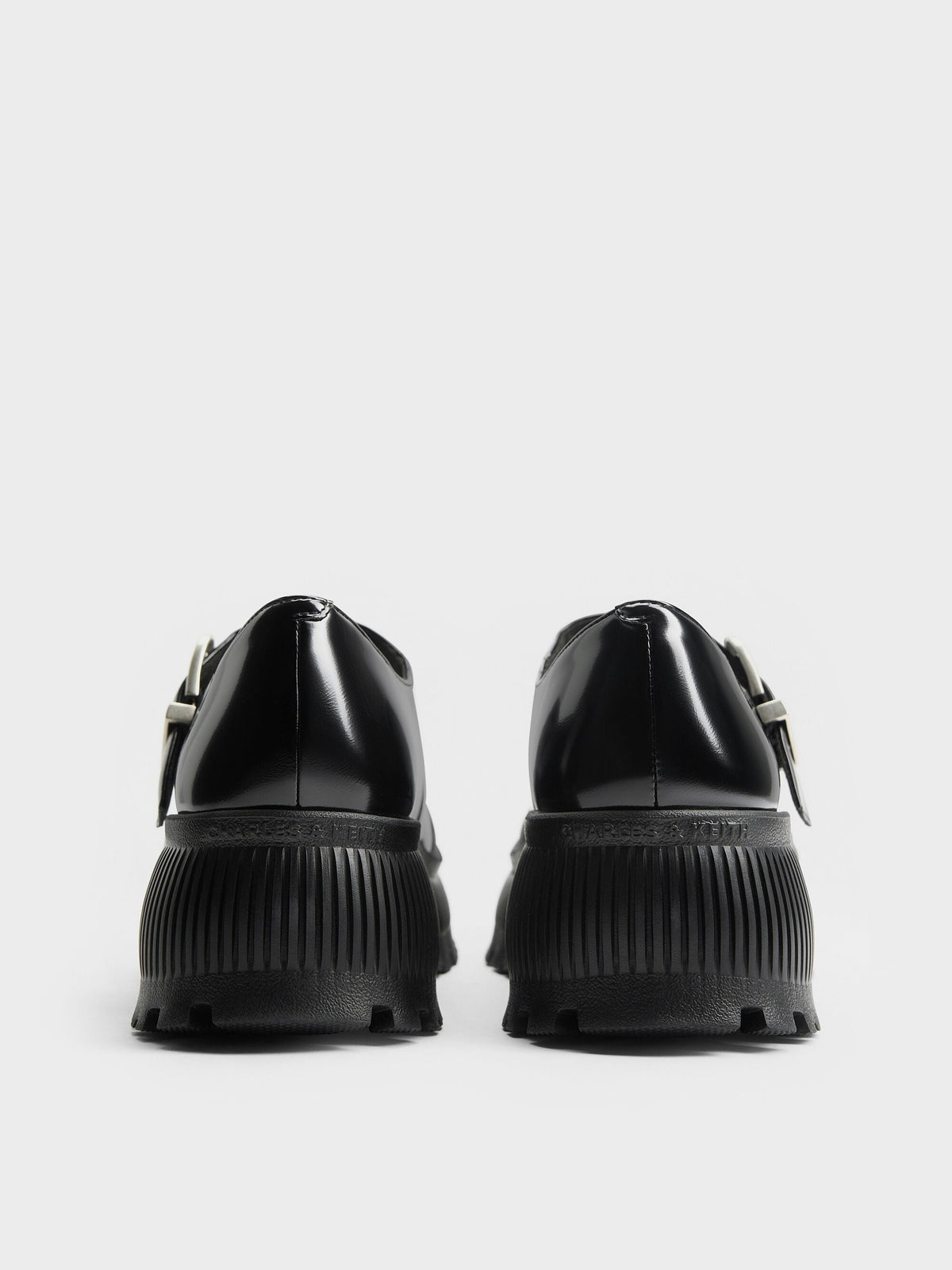 CHARLES & KEITH Classic / Darra Platform Mary Janes - Black Box