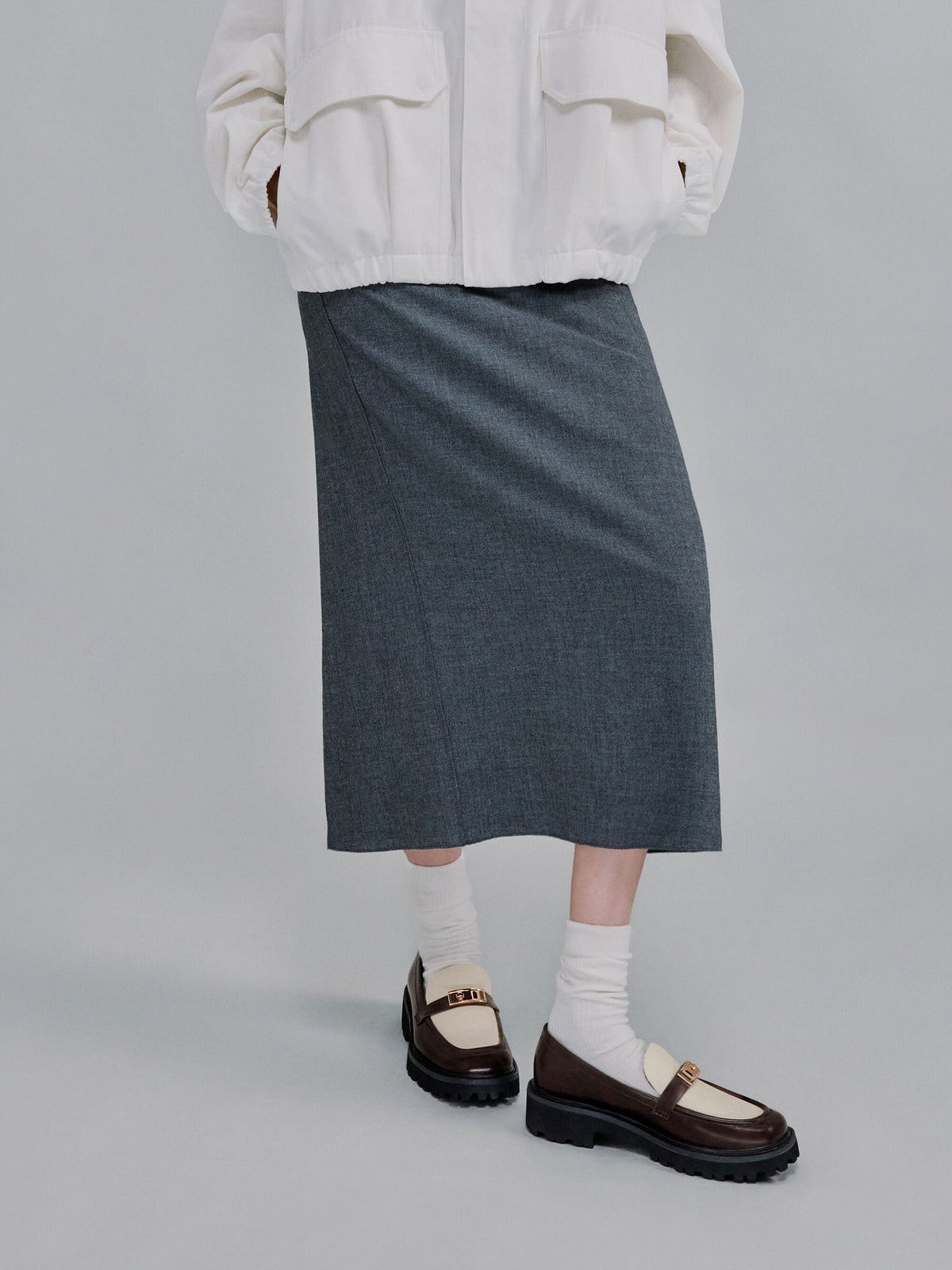 CHARLES & KEITH Premium / Lando Canvas Platform Loafers - Multi