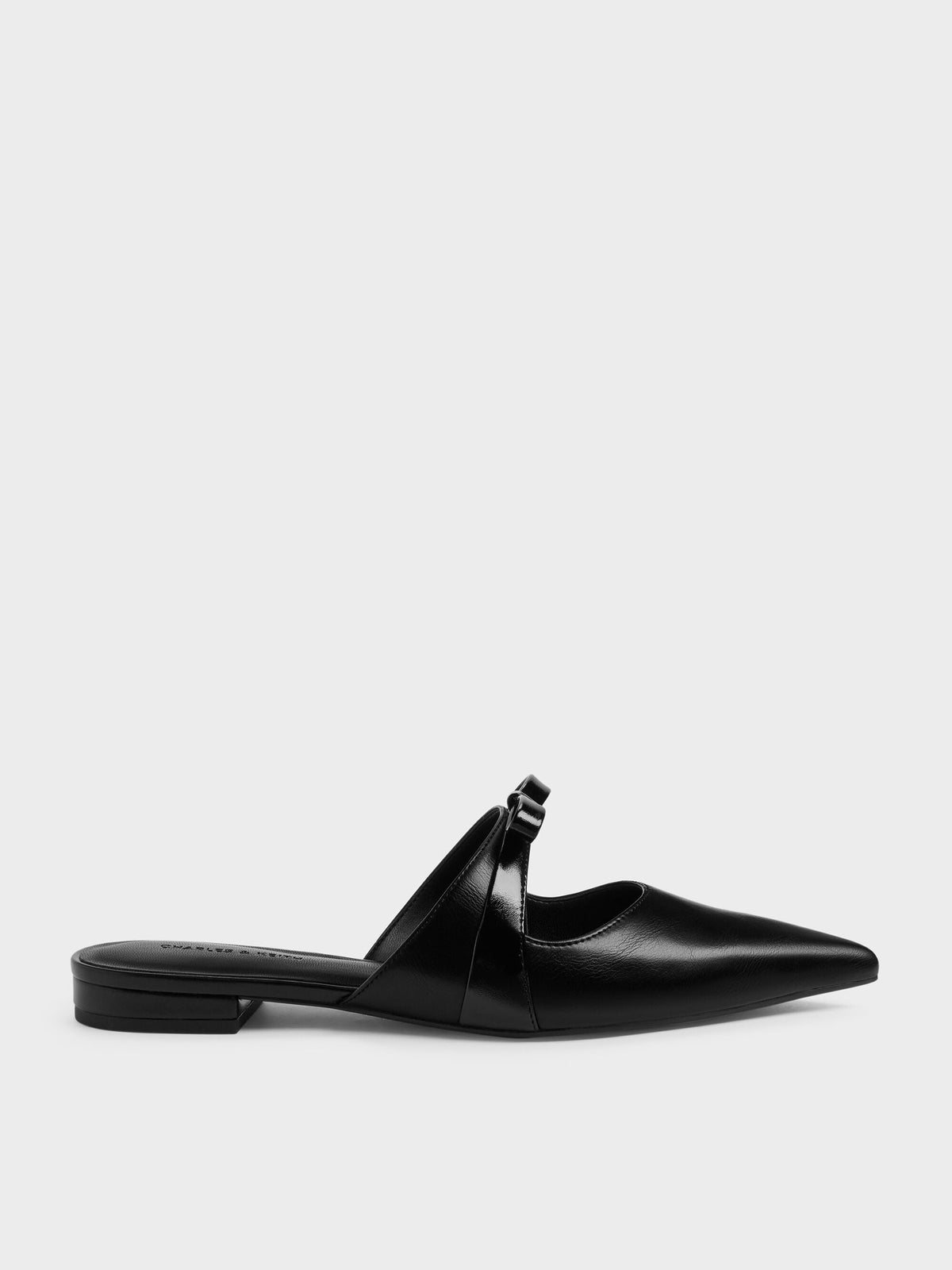 CHARLES & KEITH Top Pick / Kaleen Pointed Mules - Black