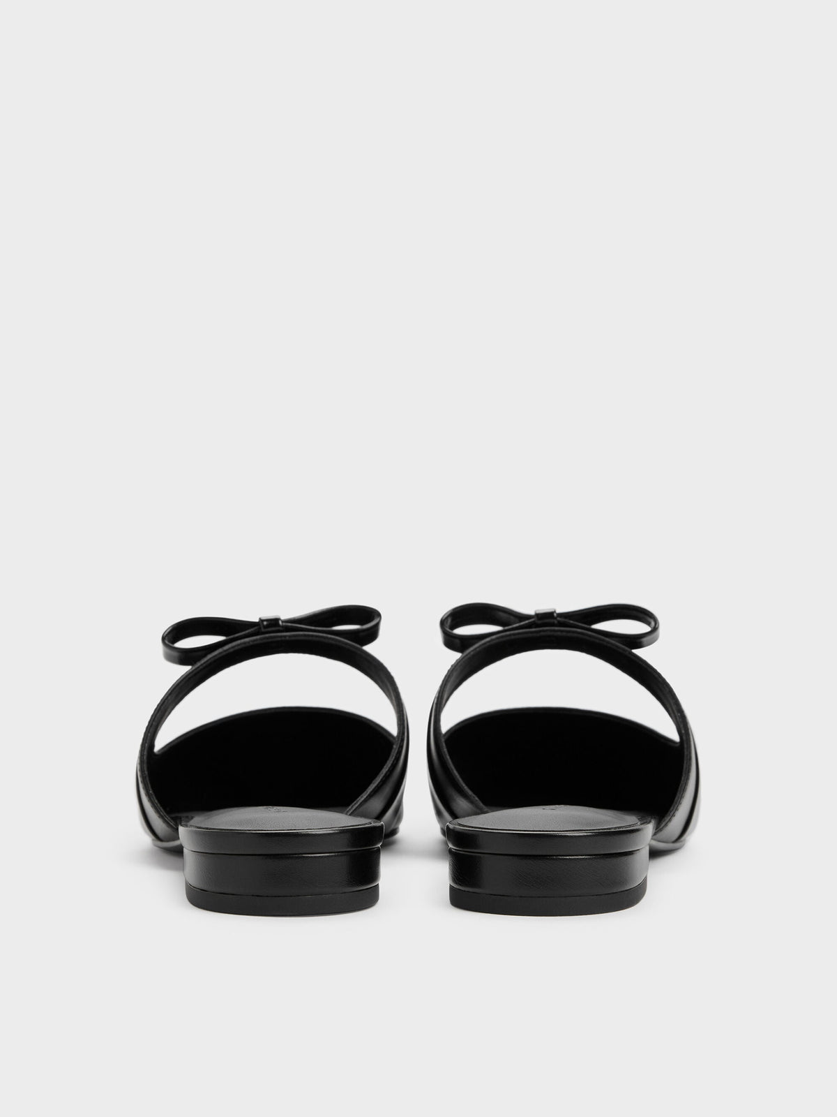 CHARLES & KEITH Top Pick / Kaleen Pointed Mules - Black