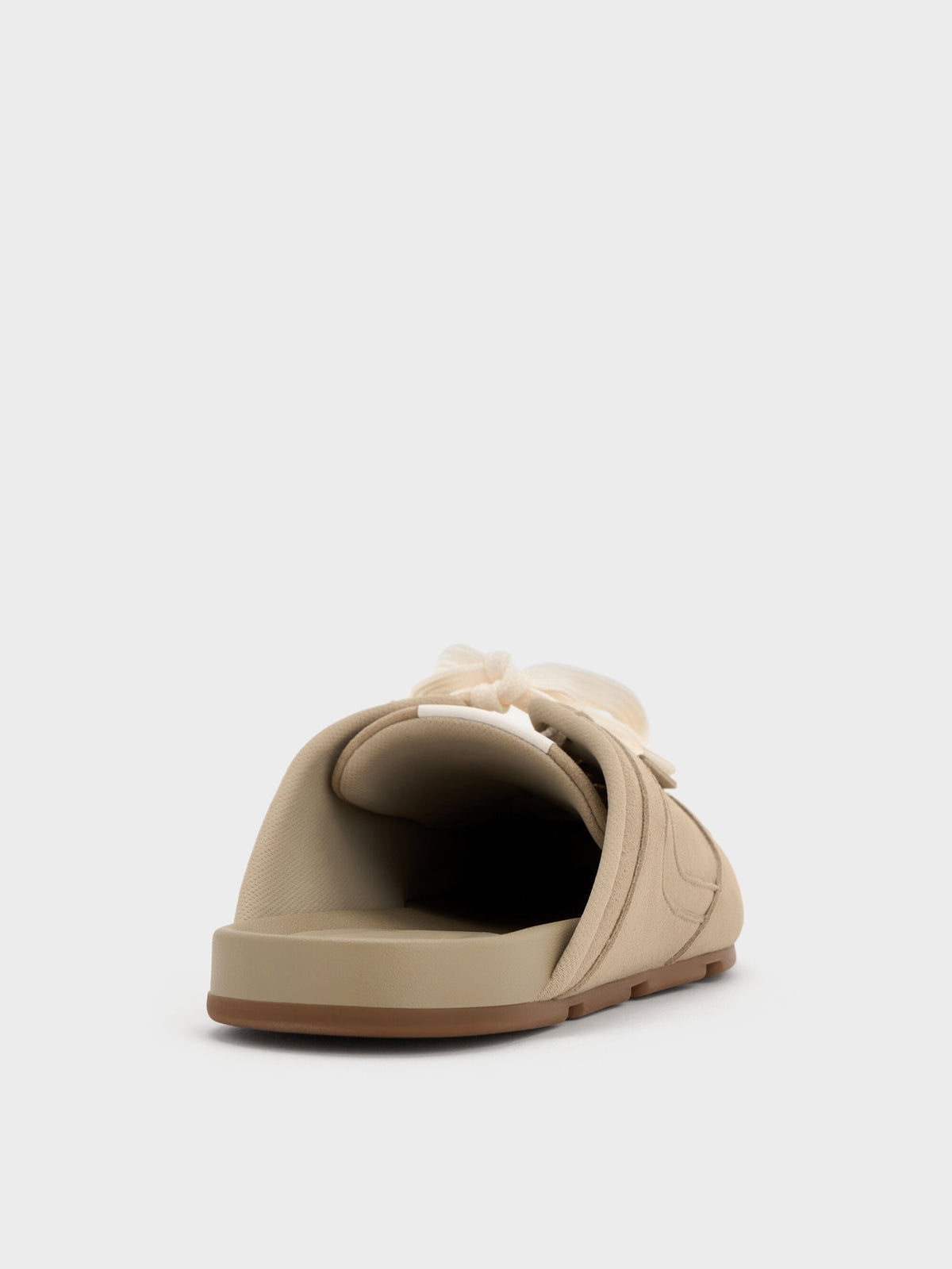 CHARLES & KEITH Trending / Lace-Up Sneaker Mules - Taupe