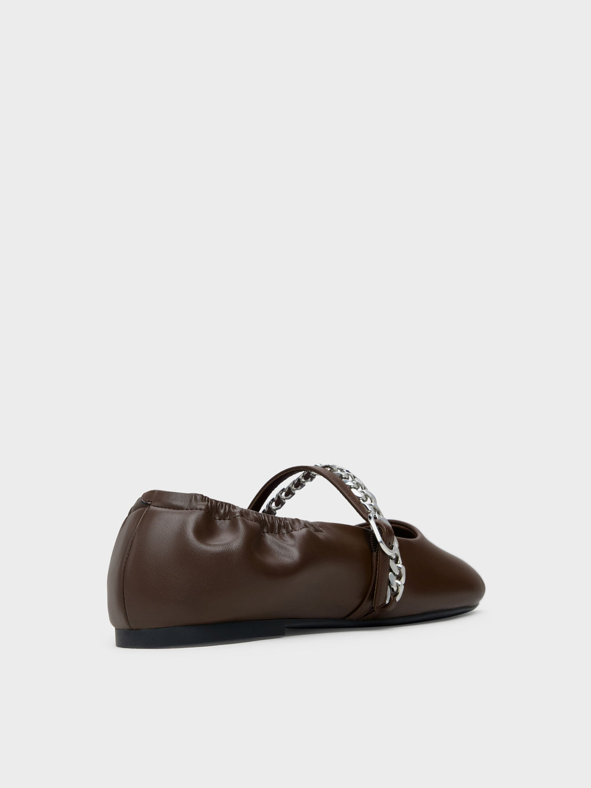 CHARLES & KEITH Best Seller / Georgie Chain Mary Jane Flats - Dark Brown
