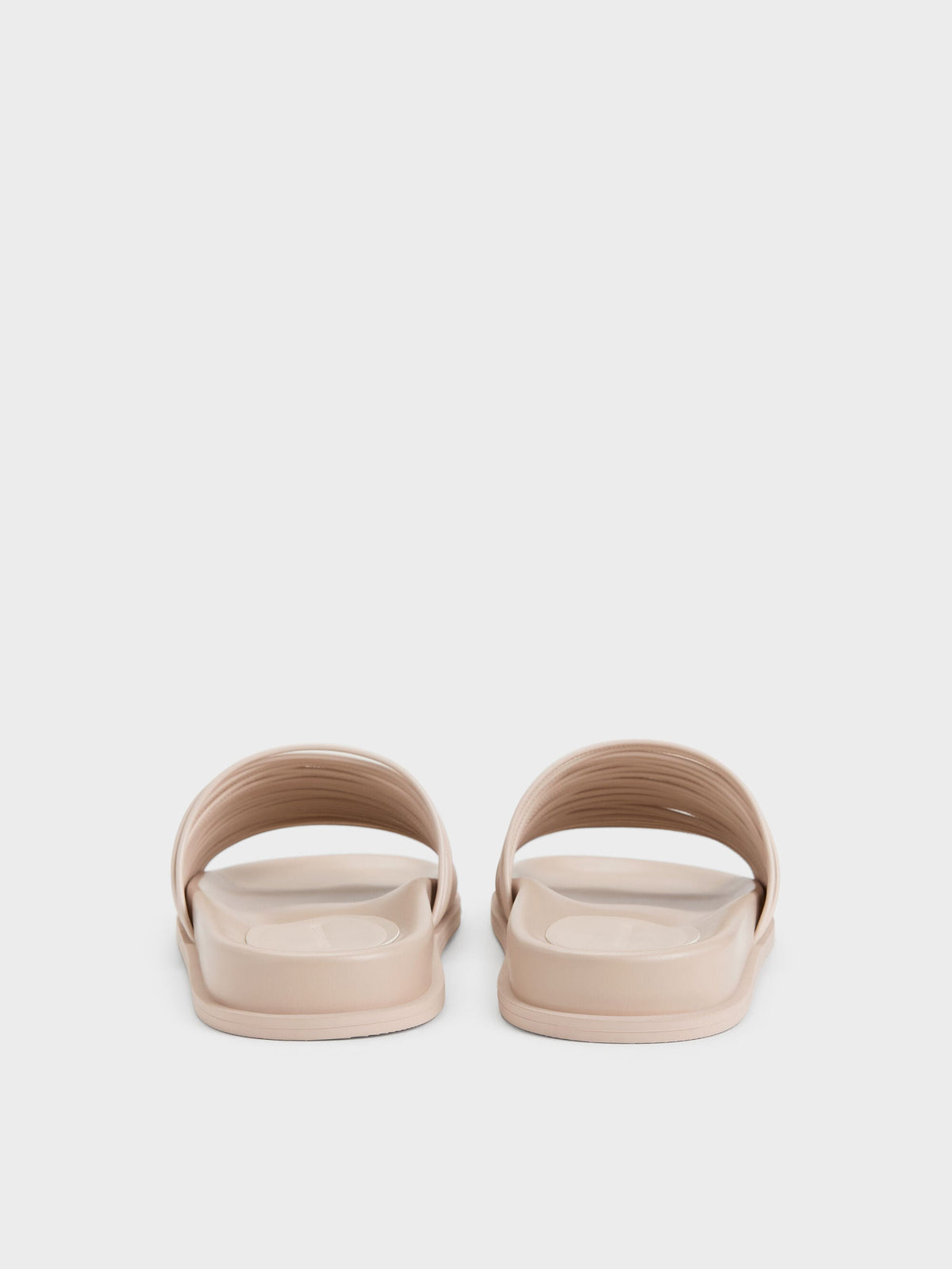 CHARLES & KEITH New / Fianna Strappy Slide Sandals - Beige