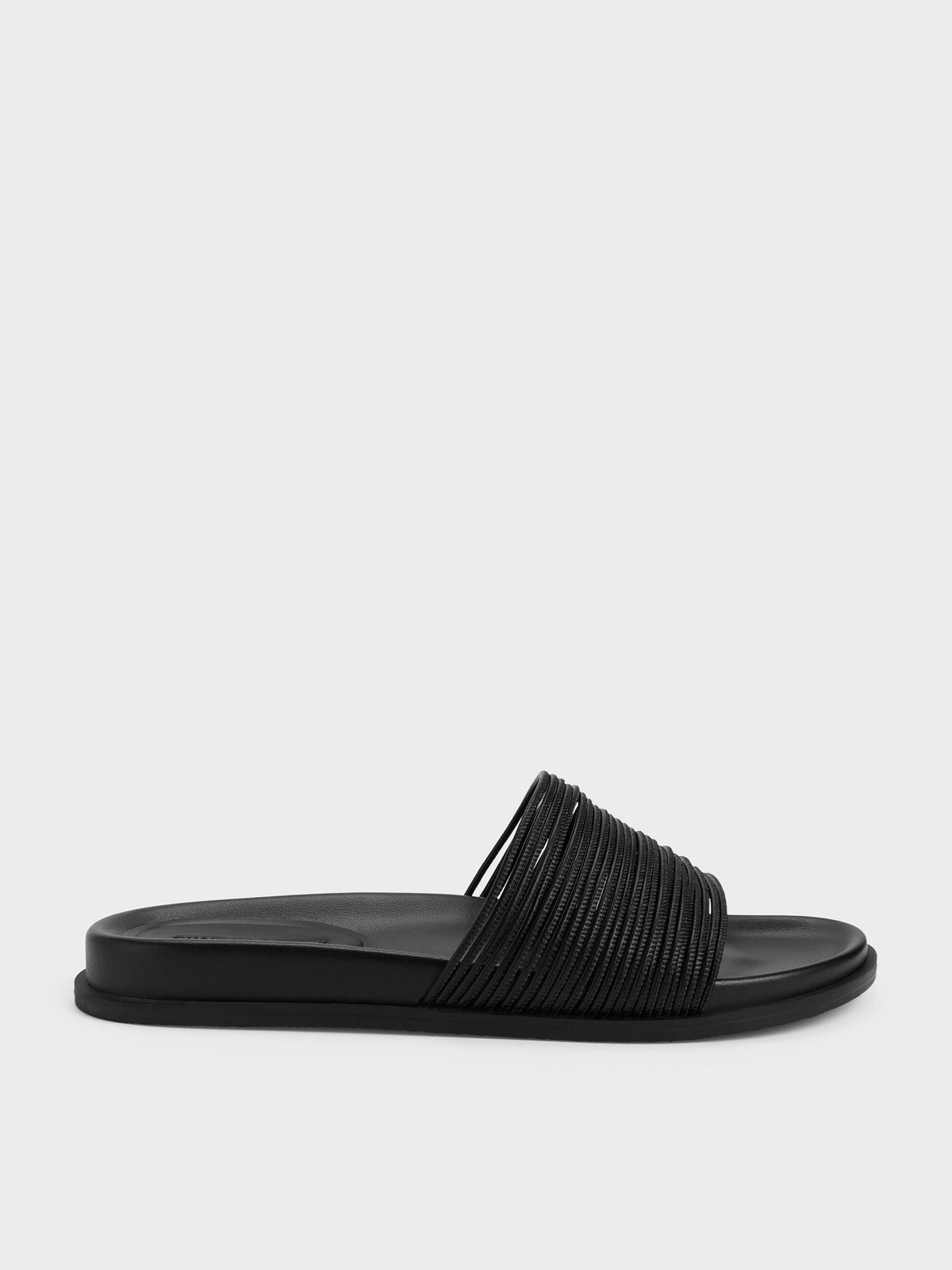 CHARLES & KEITH Signature / Fianna Strappy Slide Sandals - Black