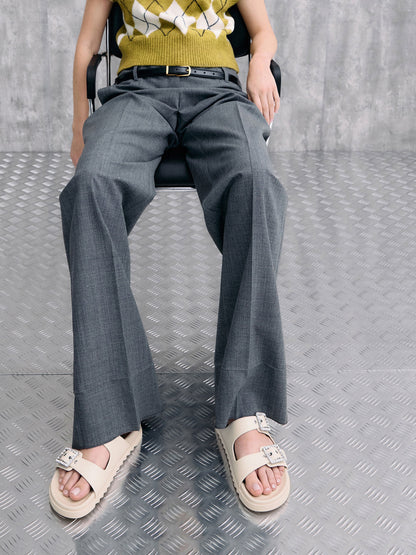 CHARLES & KEITH Trusted / Gem-Buckle Double-Strap Sandals - Chalk