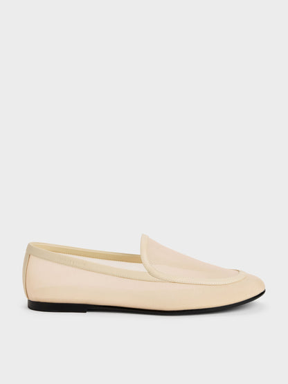 CHARLES & KEITH Latest / Mackie Mesh Loafers - Beige