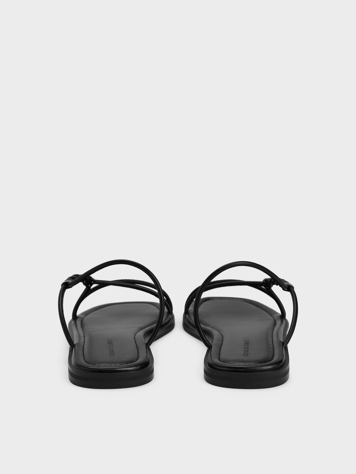 CHARLES & KEITH Special Offer / Fianna Twist-Strap Slide Sandals - Black