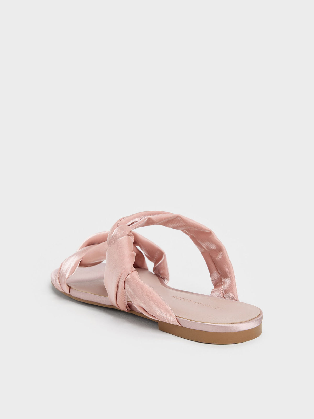 CHARLES & KEITH Value / Ruched-Strap Slide Sandals - Light Pink