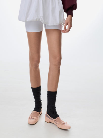 CHARLES & KEITH Customer Favorite / Mulligan Faux Suede & Mesh Mary Janes - Blush