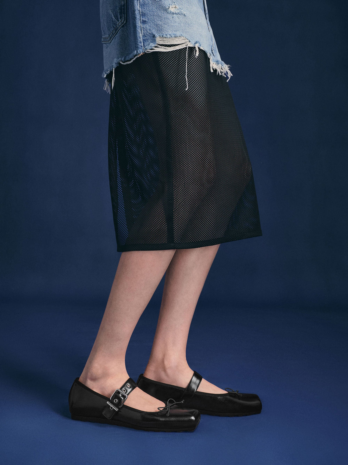 CHARLES & KEITH Everyday / Myler Bow Mary Janes - Black
