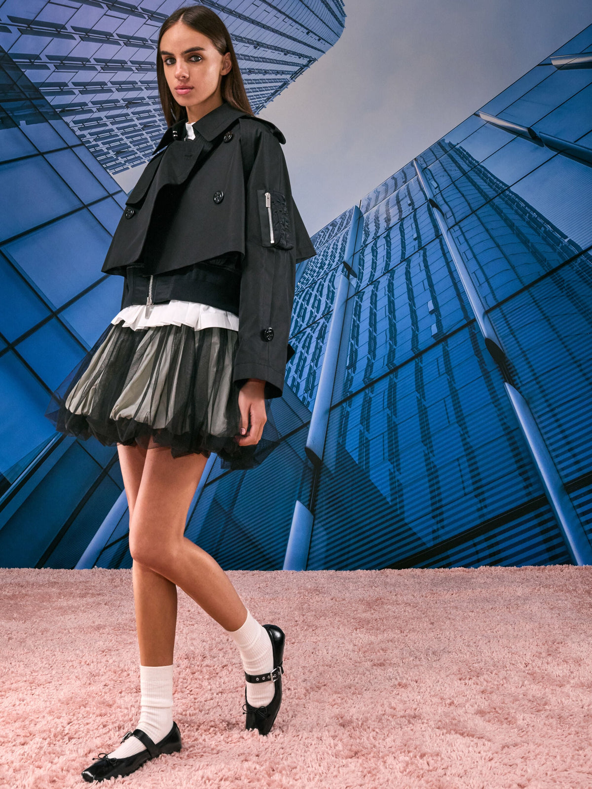 CHARLES & KEITH Everyday / Myler Bow Mary Janes - Black