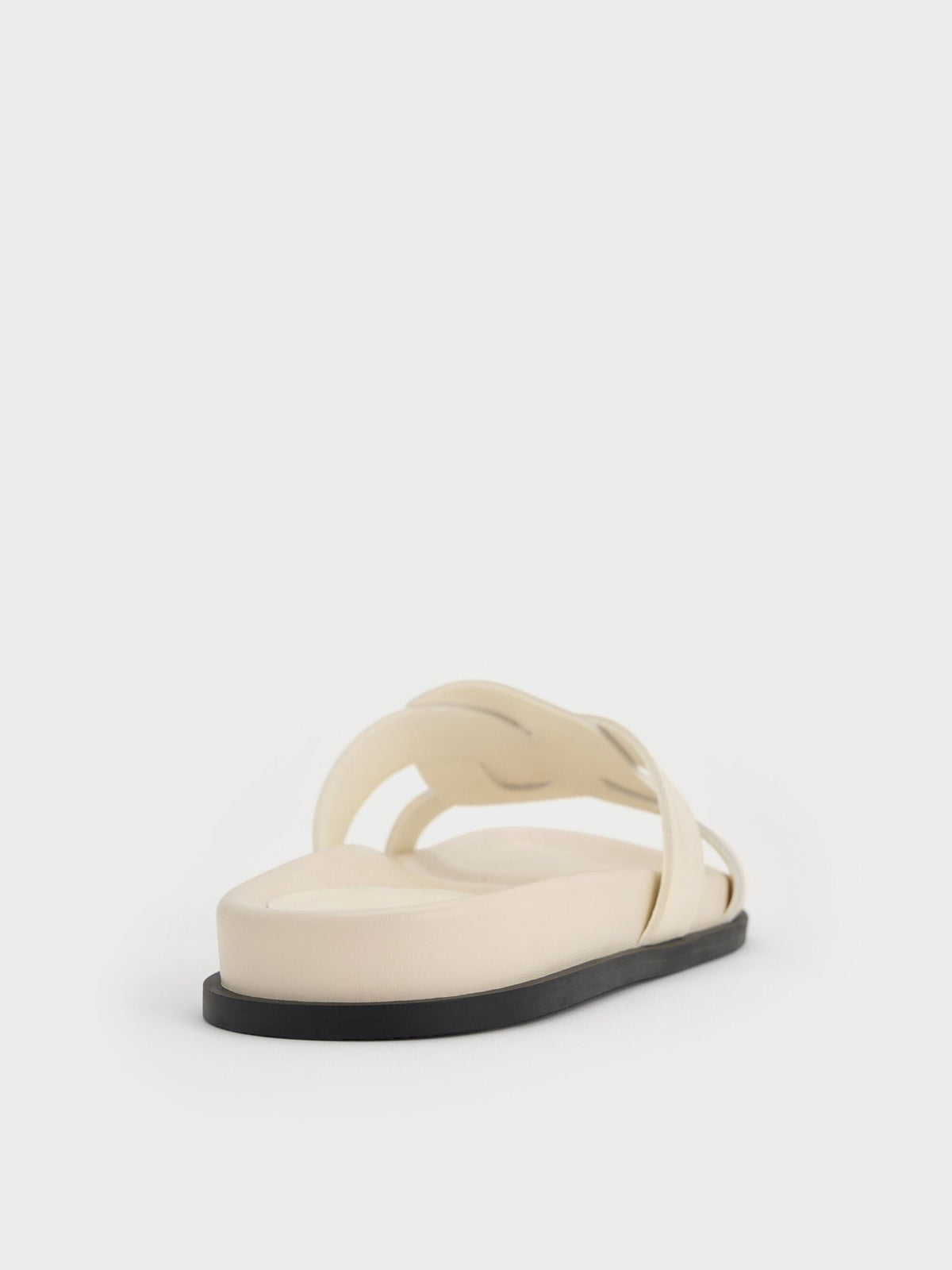 CHARLES & KEITH Exclusive / Fannie Interwoven Slide Sandals - Cream