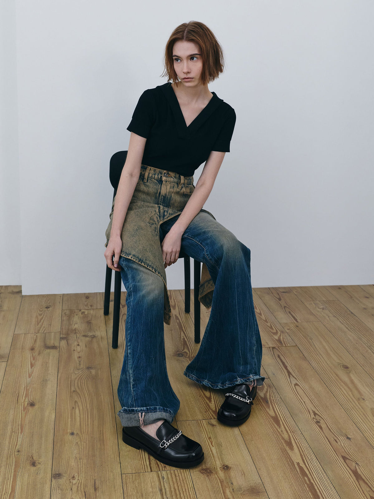 CHARLES & KEITH Featured / Georgie Chain Loafers - Black Box