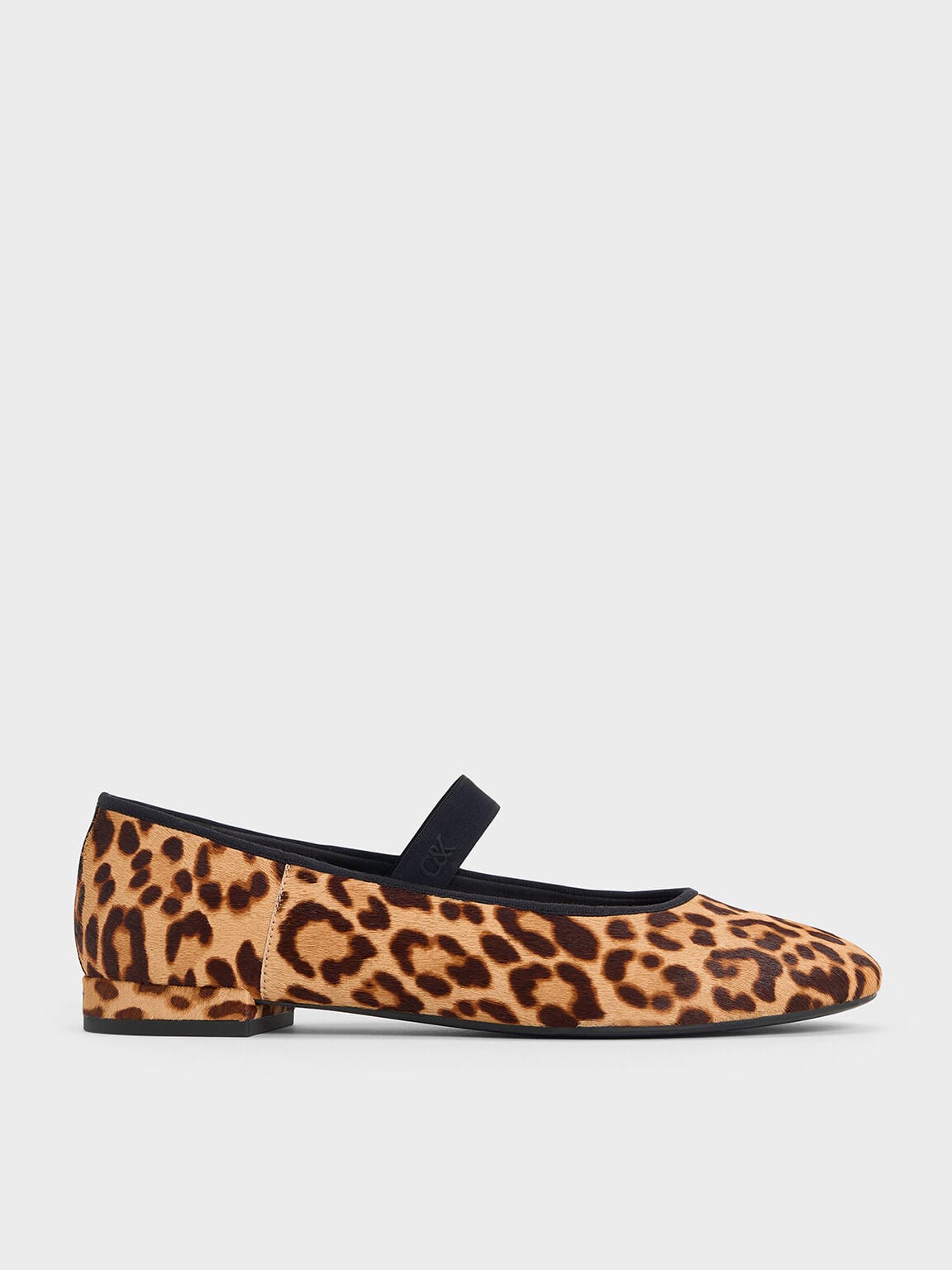 CHARLES & KEITH Exclusive / Leopard-Print Textured Mary Jane Flats - Multi
