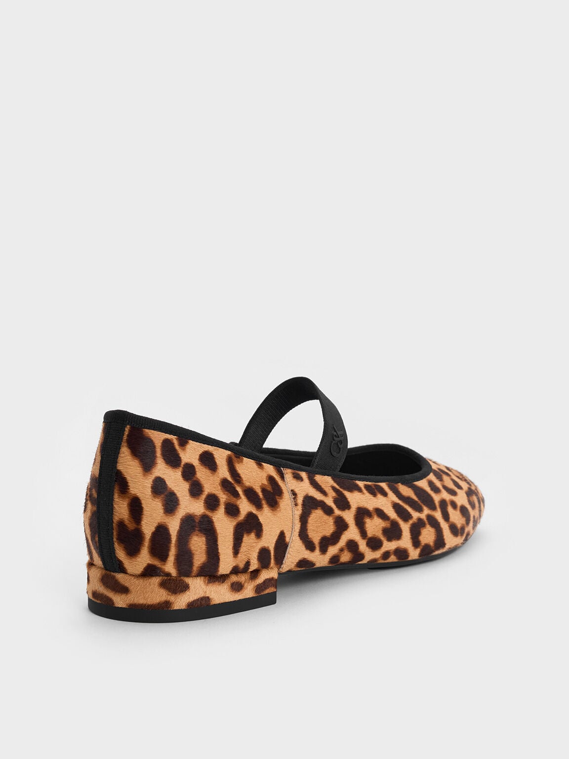 CHARLES & KEITH Exclusive / Leopard-Print Textured Mary Jane Flats - Multi