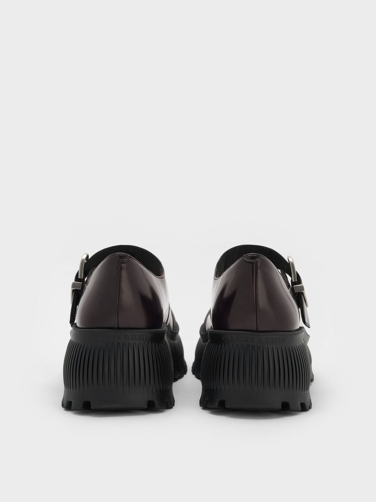 CHARLES & KEITH Recommended / Darra Platform Mary Janes - Burgundy
